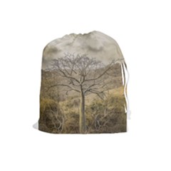 Ceiba Tree At Dry Forest Guayas District   Ecuador Drawstring Pouches (large)  by dflcprints