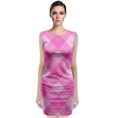 Pattern Classic Sleeveless Midi Dress