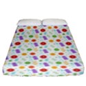 Decorative Spring Flower Pattern Fitted Sheet (King Size) View1