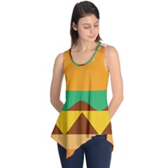 Hamburger Bread Food Cheese Sleeveless Tunic