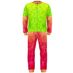 Colorful Abstract Triangles Pattern  Onepiece Jumpsuit (men)  by TastefulDesigns