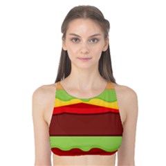 Vector Burger Time Background Tank Bikini Top by Simbadda