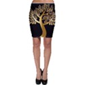 Abstract Art Floral Forest Bodycon Skirt View1