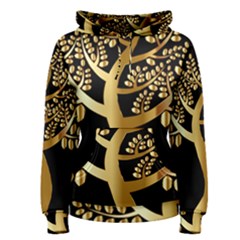 Abstract Art Floral Forest Women s Pullover Hoodie by Simbadda