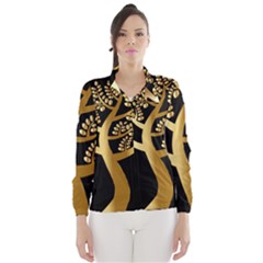 Abstract Art Floral Forest Wind Breaker (women) by Simbadda