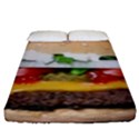 Abstract Barbeque Bbq Beauty Beef Fitted Sheet (King Size) View1