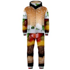 Abstract Barbeque Bbq Beauty Beef Hooded Jumpsuit (men)  by Simbadda