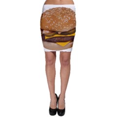 Cheeseburger On Sesame Seed Bun Bodycon Skirt