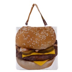 Cheeseburger On Sesame Seed Bun Grocery Tote Bag