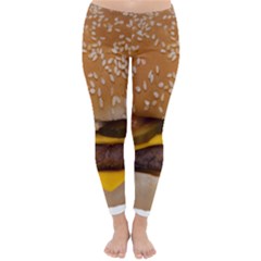 Cheeseburger On Sesame Seed Bun Classic Winter Leggings