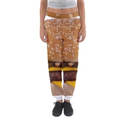 Cheeseburger On Sesame Seed Bun Women s Jogger Sweatpants by Simbadda