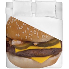 Cheeseburger On Sesame Seed Bun Duvet Cover (California King Size)