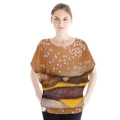 Cheeseburger On Sesame Seed Bun Blouse