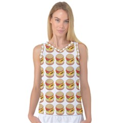 Hamburger Pattern Women s Basketball Tank Top by Simbadda