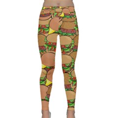 Burger Double Border Classic Yoga Leggings by Simbadda