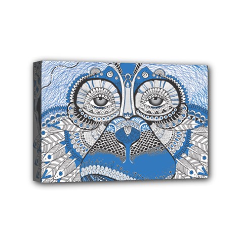 Pattern Monkey New Year S Eve Mini Canvas 6  X 4  by Simbadda