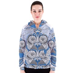 Pattern Monkey New Year S Eve Women s Zipper Hoodie by Simbadda