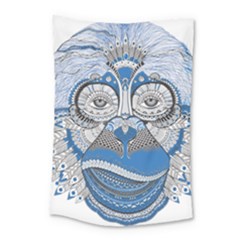 Pattern Monkey New Year S Eve Small Tapestry by Simbadda
