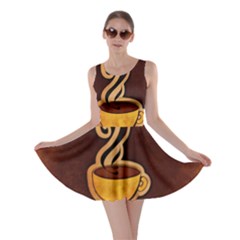 Coffee Drink Abstract Skater Dress