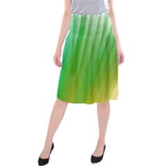 Folded Digitally Painted Abstract Paint Background Texture Midi Beach Skirt by Simbadda