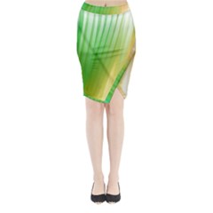 Folded Digitally Painted Abstract Paint Background Texture Midi Wrap Pencil Skirt by Simbadda