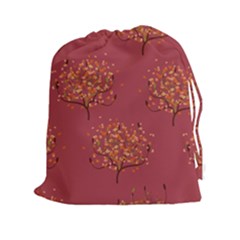 Beautiful Tree Background Pattern Drawstring Pouches (xxl) by Simbadda