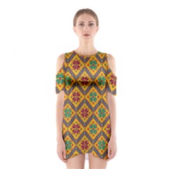 Folklore Shoulder Cutout One Piece by Valentinaart