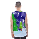 Christmas Trees And Snowy Landscape Men s Basketball Tank Top View2