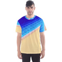 Beach Sea Water Waves Sand Men s Sport Mesh Tee