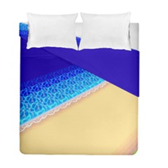 Beach Sea Water Waves Sand Duvet Cover Double Side (full/ Double Size) by Alisyart