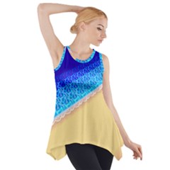 Beach Sea Water Waves Sand Side Drop Tank Tunic