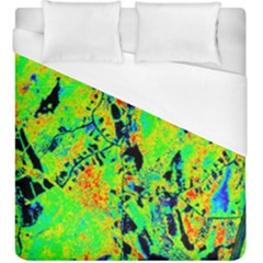 Bow Canopy Height Satelite Map Duvet Cover (king Size)