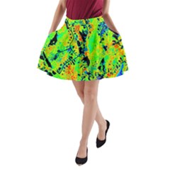Bow Canopy Height Satelite Map A-line Pocket Skirt by Alisyart