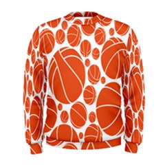 Basketball Ball Orange Sport Men s Sweatshirt