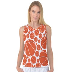 Basketball Ball Orange Sport Women s Basketball Tank Top by Alisyart