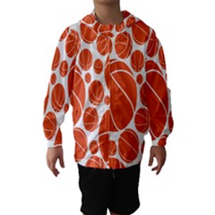 Basketball Ball Orange Sport Hooded Wind Breaker (kids) by Alisyart