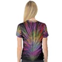 Fractal In Many Different Colours Women s V-Neck Sport Mesh Tee View2