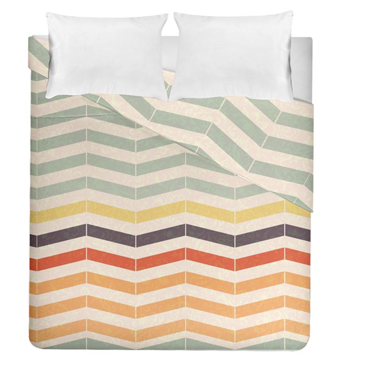 Abstract Vintage Lines Duvet Cover Double Side (Queen Size)