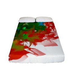 Digitally Painted Messy Paint Background Texture Fitted Sheet (full/ Double Size) by Simbadda