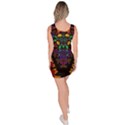 Symmetric Fractal Image In 3d Glass Frame Sleeveless Bodycon Dress View4