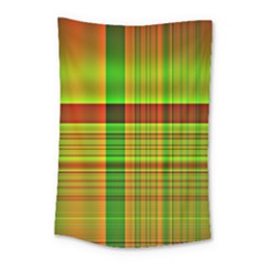 Multicoloured Background Pattern Small Tapestry by Simbadda