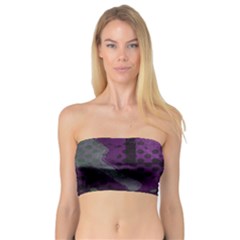 Evil Moon Dark Background With An Abstract Moonlit Landscape Bandeau Top by Simbadda