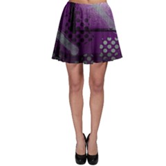 Evil Moon Dark Background With An Abstract Moonlit Landscape Skater Skirt by Simbadda