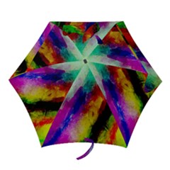 Colorful Abstract Paint Splats Background Mini Folding Umbrellas by Simbadda