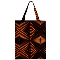 Fractal Pattern Of Fire Color Zipper Classic Tote Bag by Simbadda