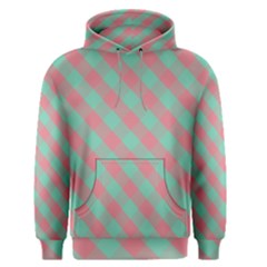 Cross Pink Green Gingham Digital Paper Men s Pullover Hoodie by Alisyart