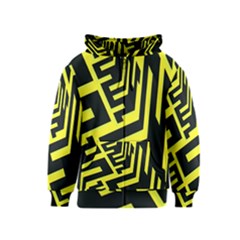 Pattern Abstract Kids  Zipper Hoodie