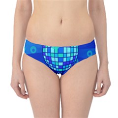 Disco Ball Retina Blue Circle Light Hipster Bikini Bottoms by Alisyart