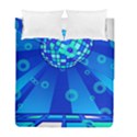 Disco Ball Retina Blue Circle Light Duvet Cover Double Side (Full/ Double Size) View2