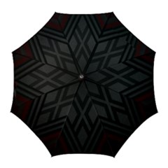 Abstract Dark Simple Red Golf Umbrellas
